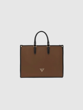 Lavie Signature Madisson Large Dark Tan Women's Box Tote