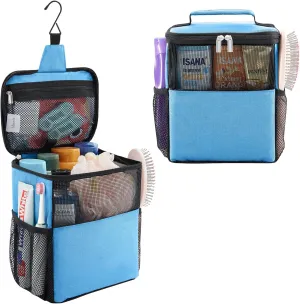 Lifewit Shower Bag Mesh Shower Caddy Portable College Dorm Room Essentials Tote Bag for Bathroom, Gym, Travel, Camping Quick Dry Hanging Shower Organizer Basket Toiletry Bag, Medium, Blue
