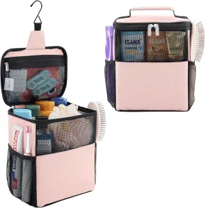 Lifewit Shower Bag Mesh Shower Caddy Portable College Dorm Room Essentials Tote Bag for Bathroom, Gym, Travel, Camping Quick Dry Hanging Shower Organizer Basket Toiletry Bag, Medium, Pink