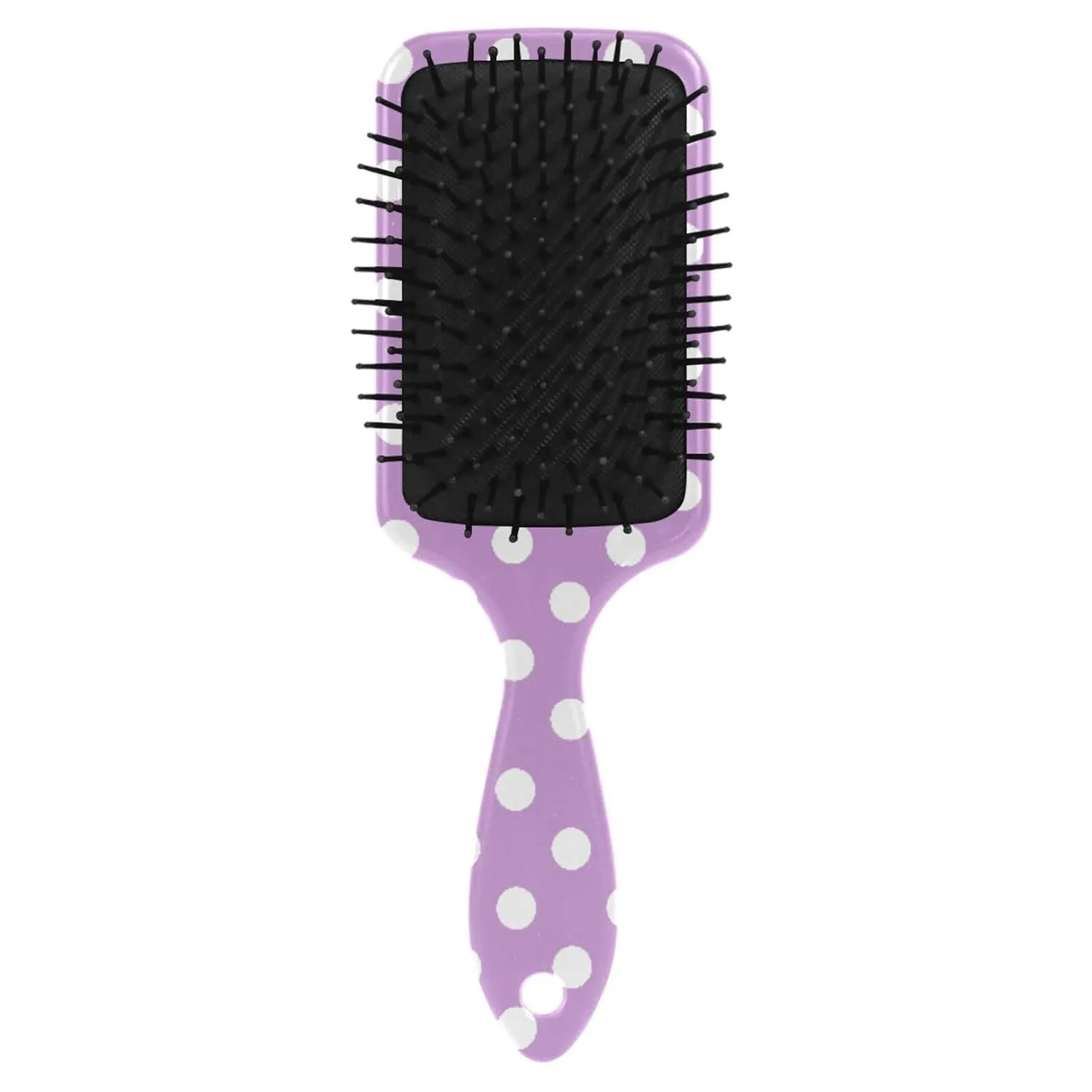 Lilac Purple Dot Wet Brush Detangling Hair Brush for Kids Girls Air Cushion Comb Wet And Dry Hairbrush Wetbrush