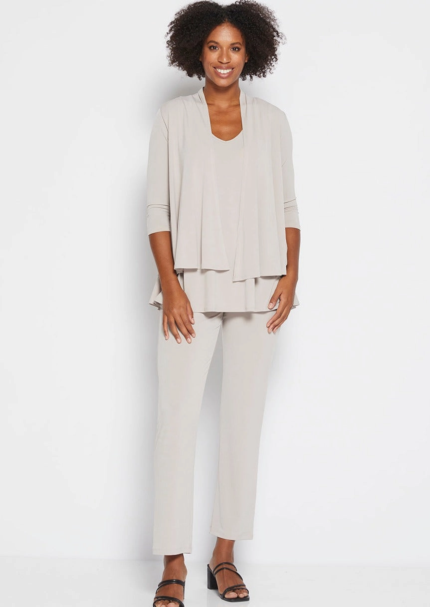 Linear Jersey Pant in Champagne