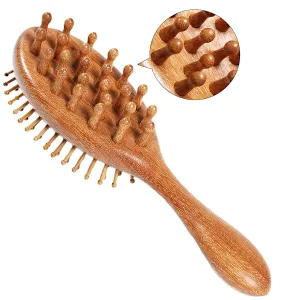Loc brush, air cushion massage comb, round comb teeth stimulate blood circulation, help hair growth. The ideal gift for all hair. Hairbrush. Scalp massage comb,loc brush for sisterlocks