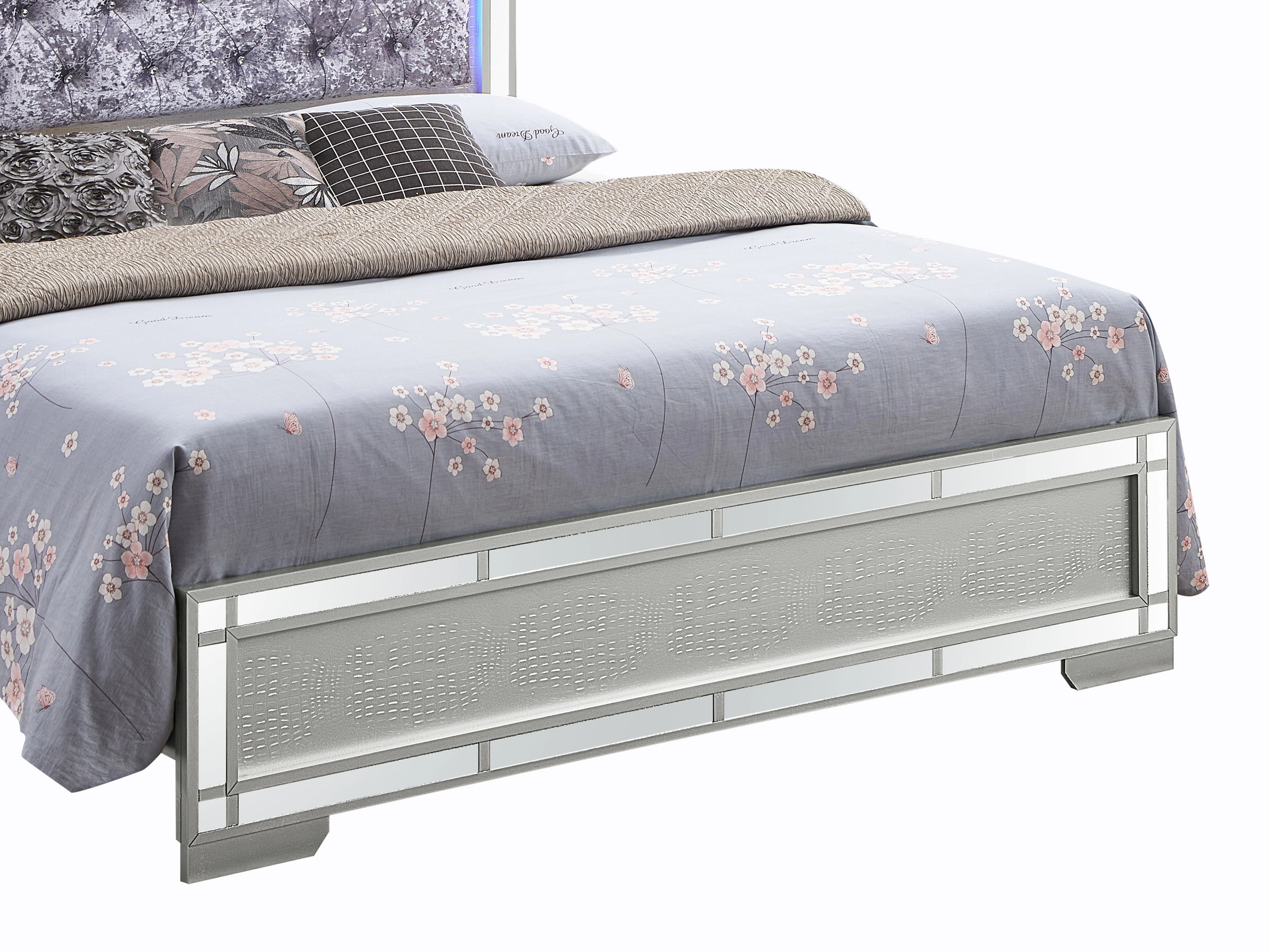 Madison - Upholstered Bed With LED by Couch.com