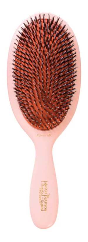 Mason Pearson BN1 Boar Bristle Nylon Tufts Hairbrush, Large, Pink
