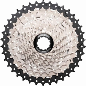 microSHIFT Sword Cassette - 10-Speed, 11-38t, Alloy Spider, Satin Nickel, Silver