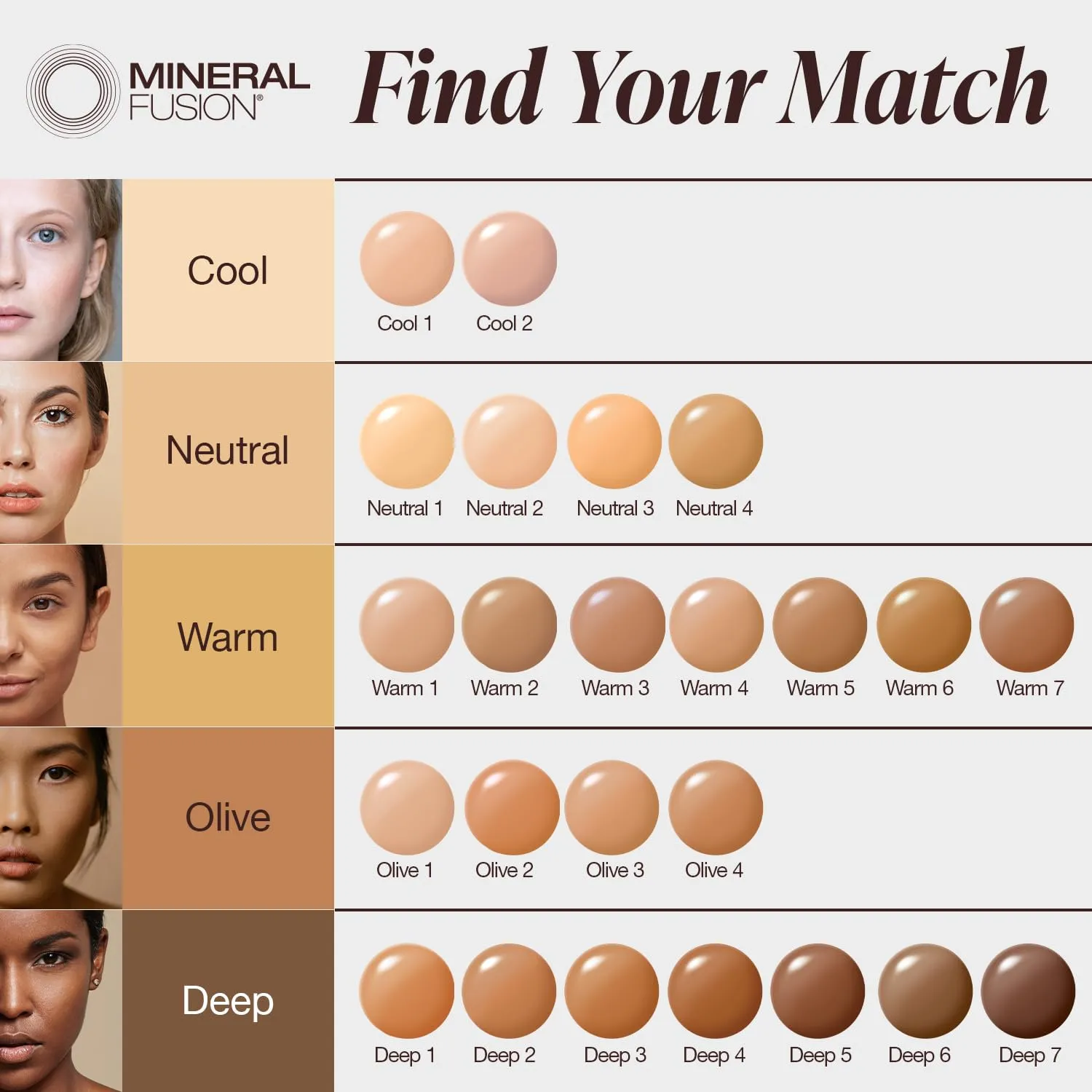 Mineral Fusion Full Coverage Foundation, Liquid Foundation - Deep 1- Tan to Deep Complexion w/Golden Undertones, Lightweight Matte Finish, Up to 12 Hr Hydration, Hypoallergenic & Vegan, 1 fl. oz