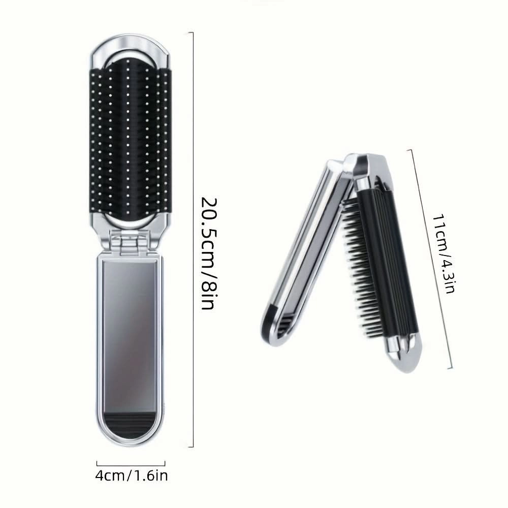Mini Folding Hair Brush for Women – Portable with Air Cushion