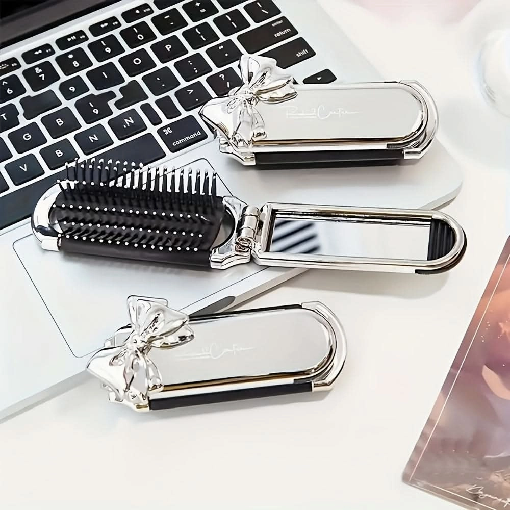 Mini Folding Hair Brush for Women – Portable with Air Cushion