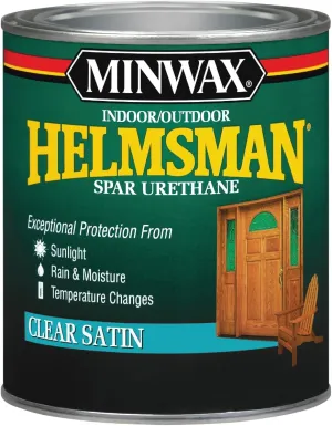 Minwax Helmsman Indoor/Outdoor Spar Urethane, Quart, Satin