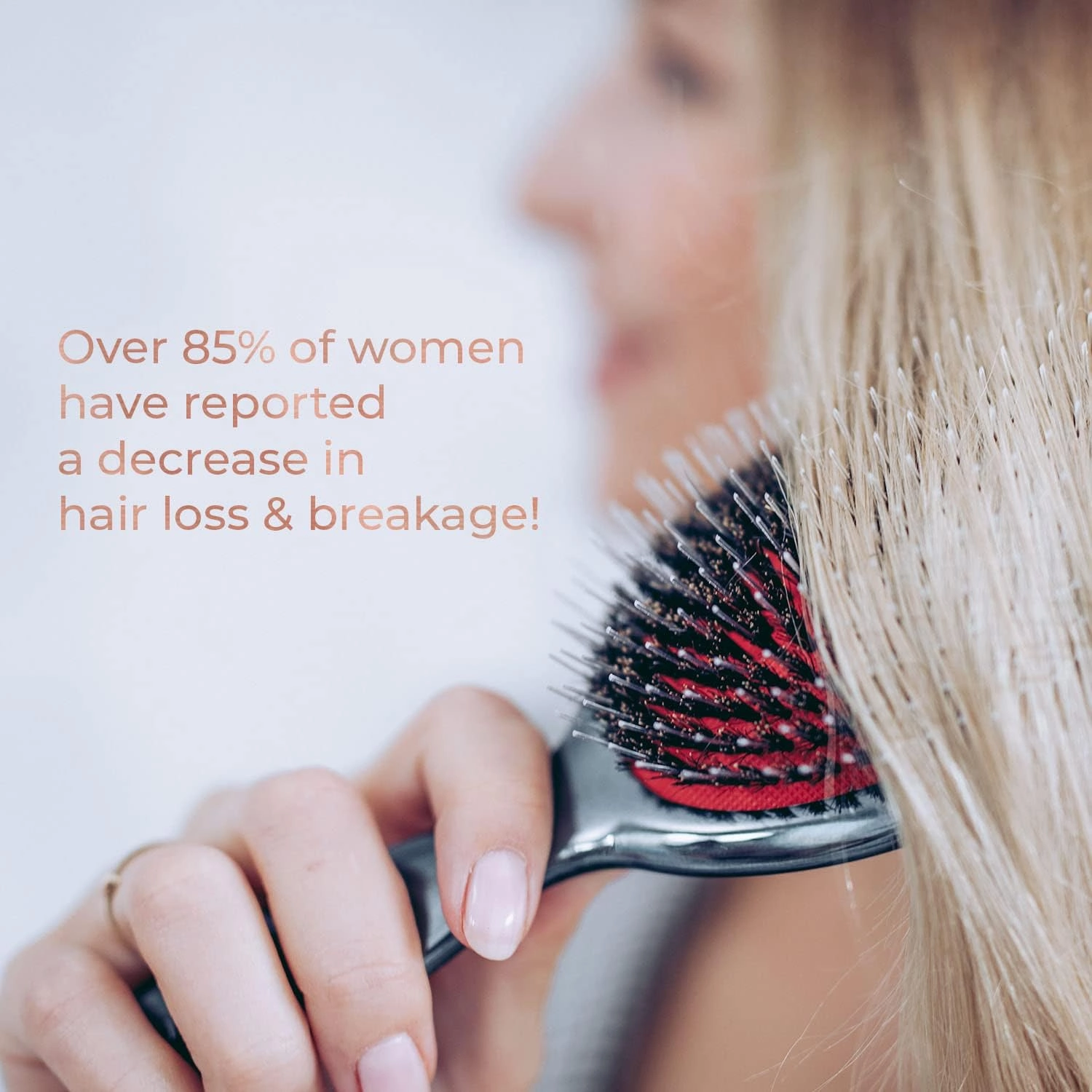MISEL Boar Bristle Hair Brush and Brush Cleaner Bundle for Women and Men | Detangles Thin or Thick Natural Hair and Hair Extensions | Reduces Breakage | Great for Wavy and Straight Hair | Large