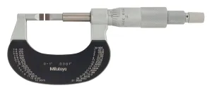 Mitutoyo 122-151, 0 - 1" X .0001" Blade Micrometer, .016" Carbide Blades, Ratchet