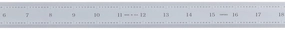 Mitutoyo 182-165, Steel Rule, 24"/600mm ( 1/32, 1/64", 1mm, 0.5mm), 3/64" Thick X 1-3/16" Wide, Satin Chrome Finish Tempered Stainless Steel