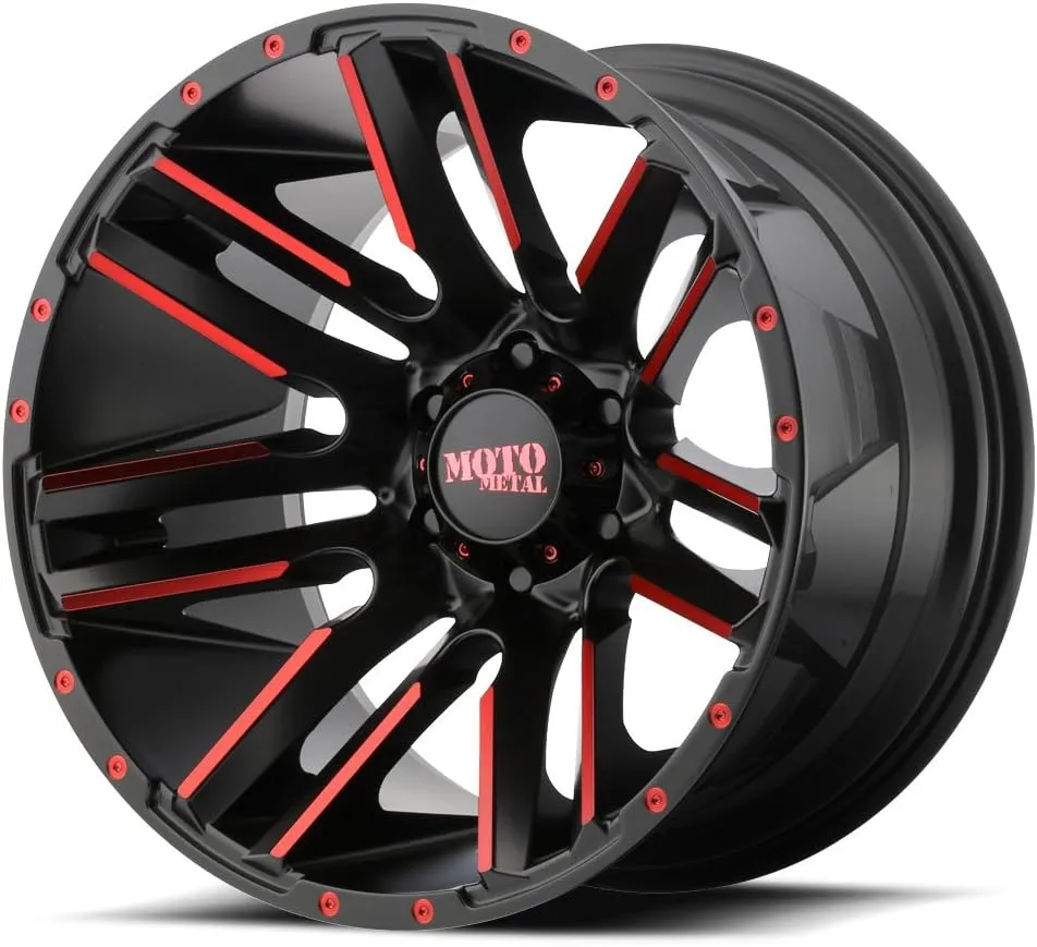 Moto Metal MO978 20X12 8X170 S-BLK MACH RTCC -44MM - MO97821287544NRC