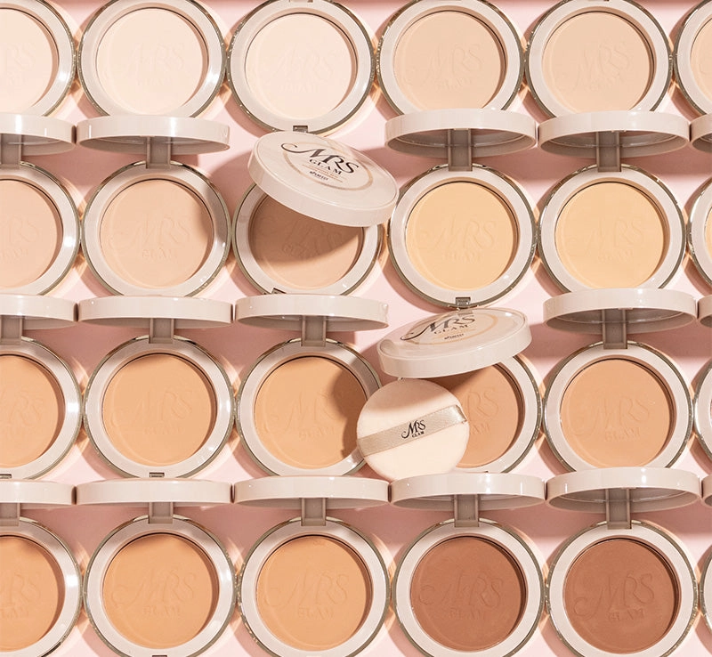 MRS GLAM GLORIOUS SKIN POWDER FOUNDATION - 02 LIGHT GOLD