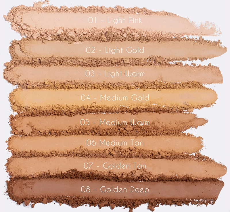 MRS GLAM GLORIOUS SKIN POWDER FOUNDATION - 02 LIGHT GOLD