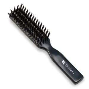 Natural Boar Bristle Hair Brush [Made in Japan] with Camellia Oil, Soft Bristles [Hair Brush], Premium Quality for All Hair Types