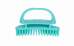 Naturally Drenched Scalp Massager-Detangling Brush-Styler. Soft & Flexible Bristles - Removes Excess Build-Up - Safe for All Hair Types – Styling Brush for Separating, Shaping and Defining Curls