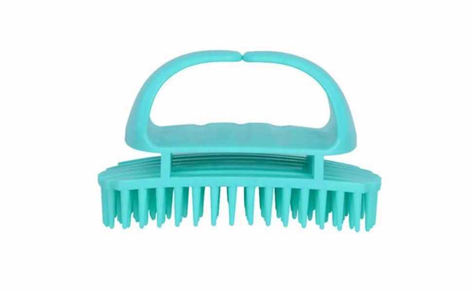 Naturally Drenched Scalp Massager-Detangling Brush-Styler. Soft & Flexible Bristles - Removes Excess Build-Up - Safe for All Hair Types – Styling Brush for Separating, Shaping and Defining Curls