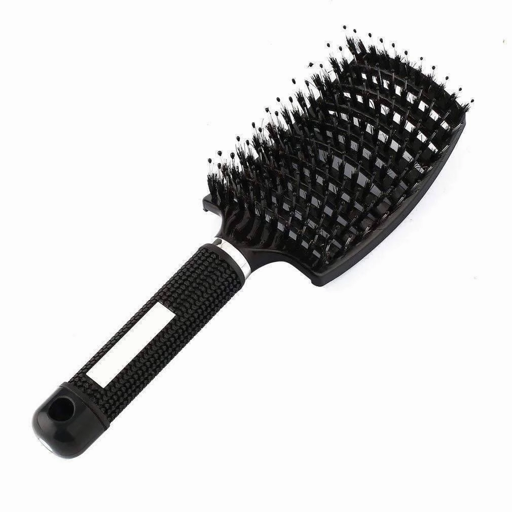 Nylon Hairbrush Scalp Massage Wet Curly Detangle Hair Comb
