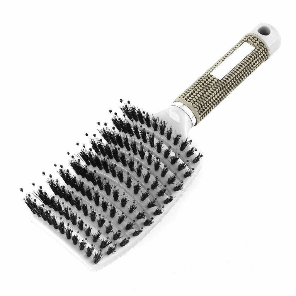 Nylon Hairbrush Scalp Massage Wet Curly Detangle Hair Comb