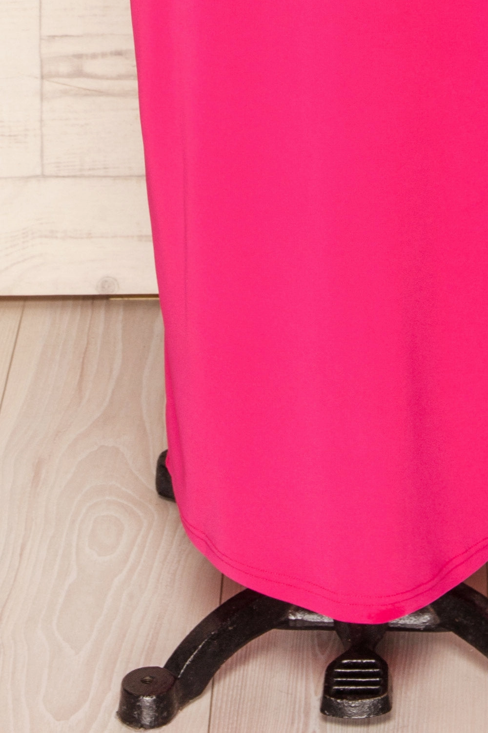 Ocala Fuchsia | Fitted Open-Back Maxi Dress