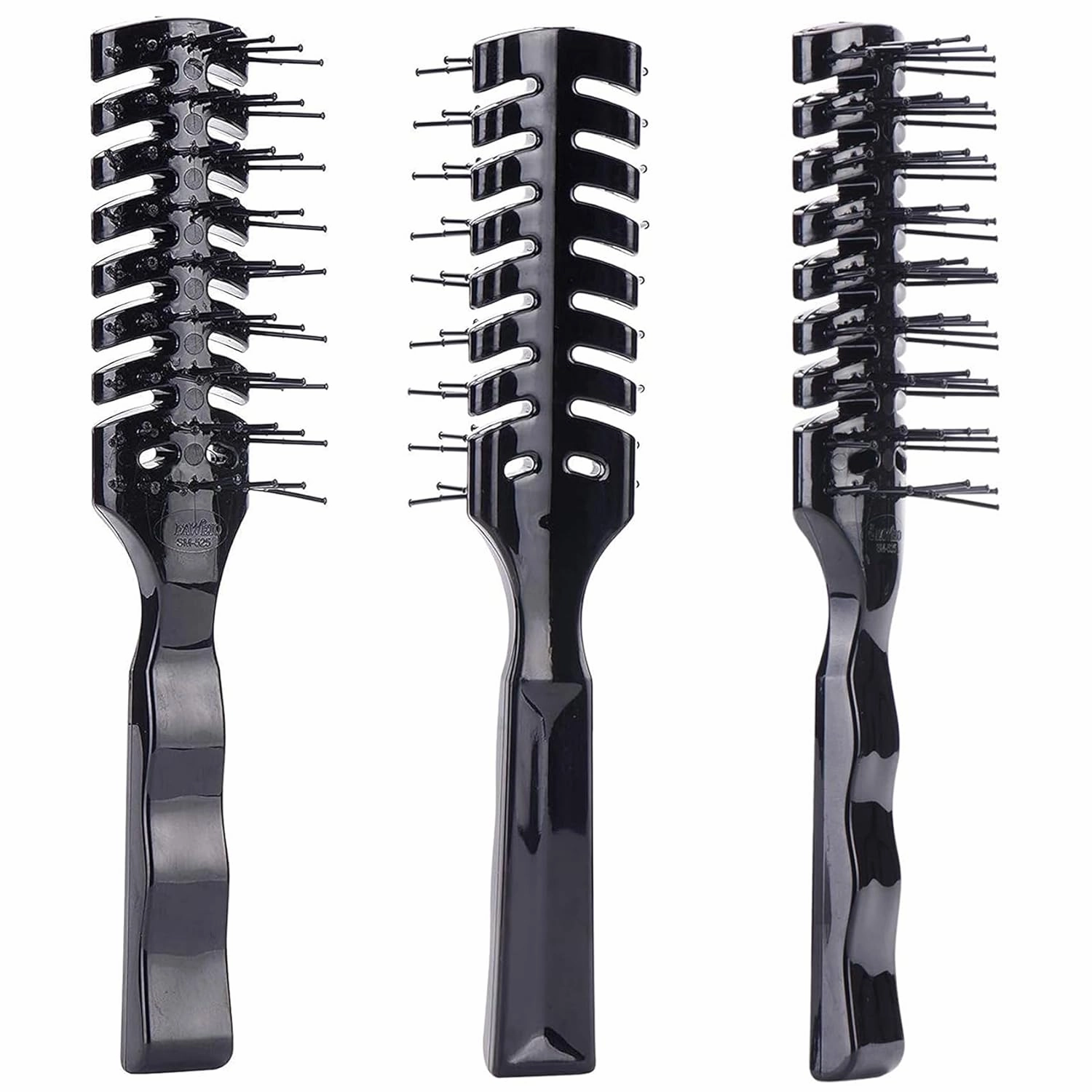 Pack of 3 Vented Hair Brush, Professional Vent Hairbrush for Blow Dry Styling Women & Men's Long Short, Thin, Fine, Thick, Dry or Wet Hair, Static Free & Heat Resistant