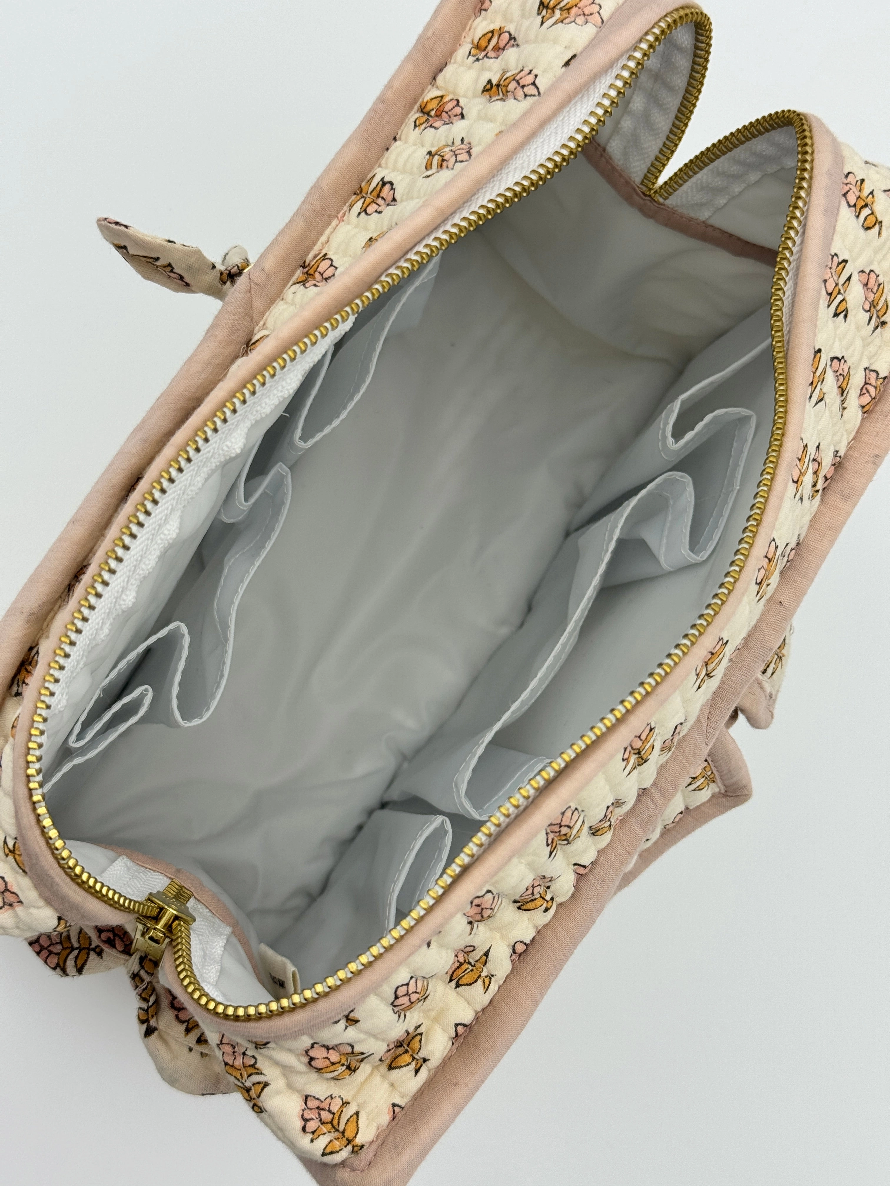 Peach Blush Makeup Bag