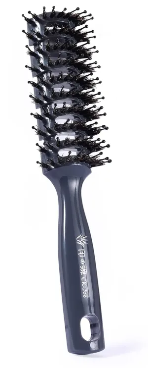 PERFEHAIR Boar Bristle Vent Hair Brush for Men & Women, Vented Hairbrush with Boar & Ball Tipped Nylon Bristles for Short Curly Straight Hair Blow Drying Quickly