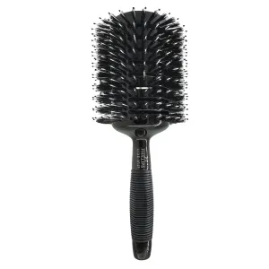 Phillips Brush Luxe Monster Vent 2 Poly-Tipped Professional Hair Brush (4” Diameter Barrel) – Black & Rose Gold Vented Hairbrush, Mixed Boar Hair & Poly-Tipped Nylon Bristles