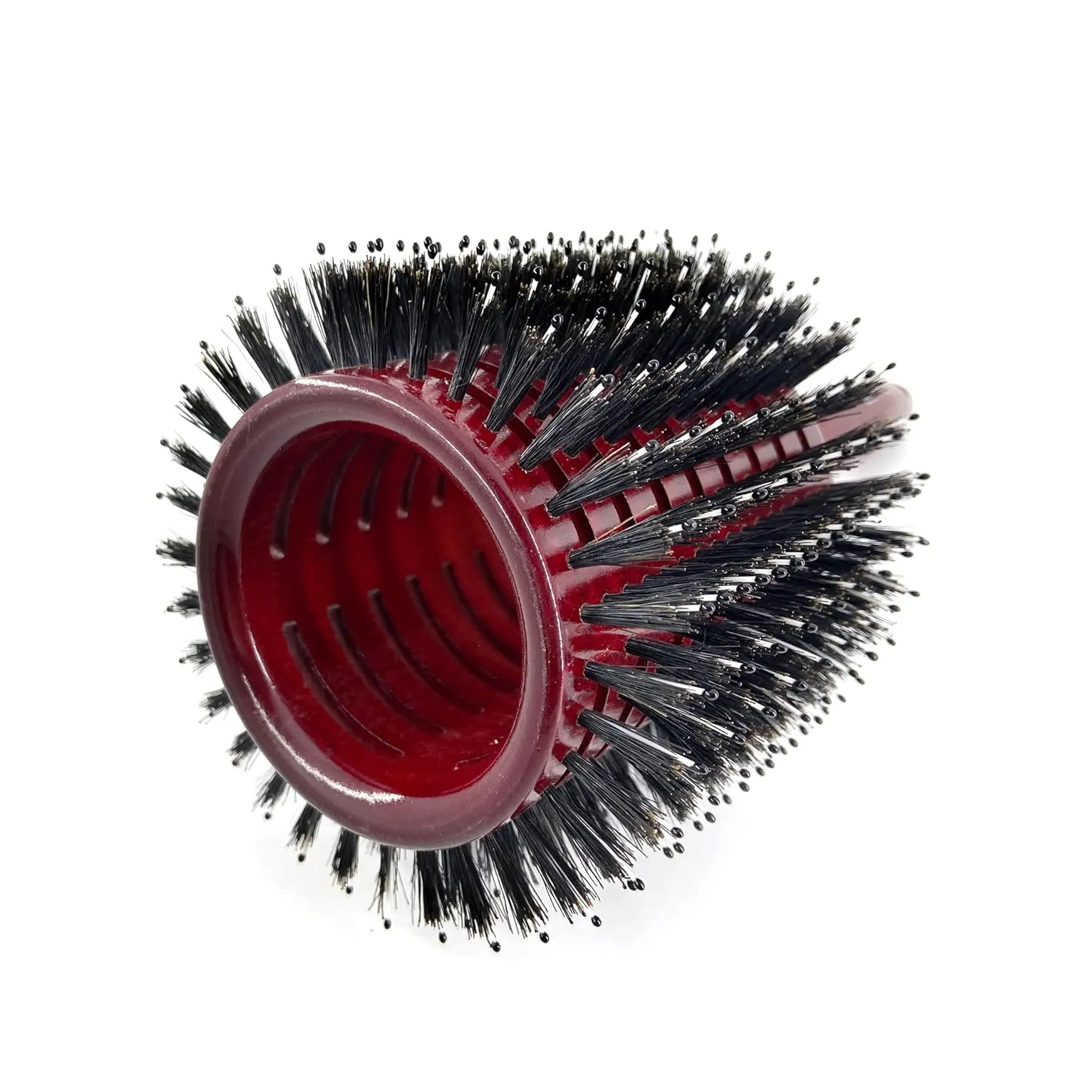 Phillips Brush Monster Vent 1 Poly-Tipped Professional Hair Brush (4.5” Diameter Barrel) - Vented Hairbrush with Nylon Reinforced Boar Hair Bristles, Beech Wood Handle with Rubber Grip