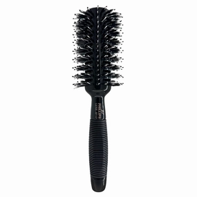 Phillips Brush Luxe Monster Vent 4 Poly-Tipped Professional Hair Brush (2.75” Diameter Barrel) – Black & Rose Gold Vented Hairbrush, Mixed Boar Hair & Poly-Tipped Nylon Bristles