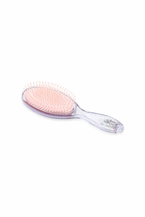 Pink Glitter Feel Special Hairbrush