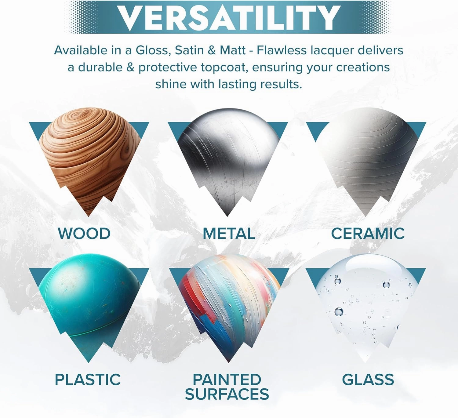 Polar Clear Gloss Flawless Lacquer Spray - 2 x 13.5fl. oz - Clear Coat Spray Paint - Non-Yellowing & Scratch Resistant - Interior & Exterior Surfaces for Wood, Metal, Plastics, Glass & Ceramics