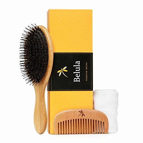 Premium Boar Bristle Hairbrush for Thick Hair for Women with Thick, Long, Curly Hair