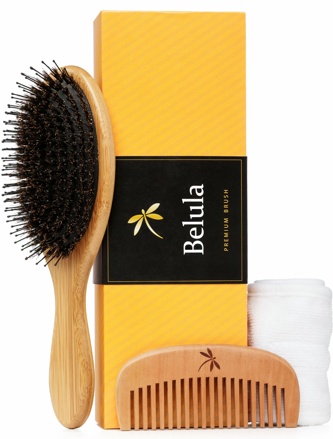 Premium Boar Bristle Hairbrush for Thick Hair for Women with Thick, Long, Curly Hair