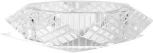 Pure Hands Diaphanous Power Handmade Acrylic Bangle Square Shape Criss-Cross Geometrical Design Crystal Clear Transparency Bold Statement Jewelry for Women Gift for Her