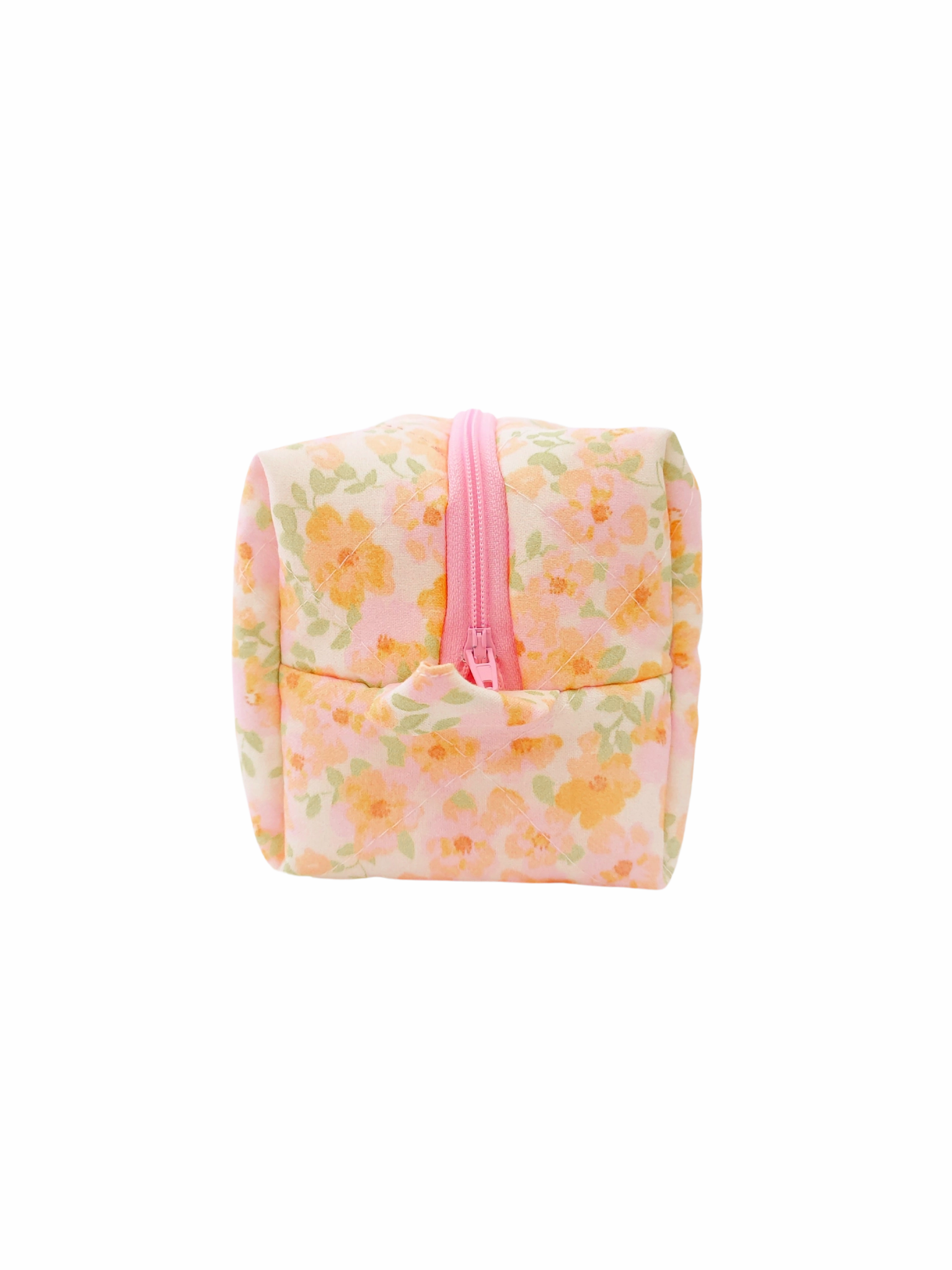 Quilted Makeup Bag- Camellia