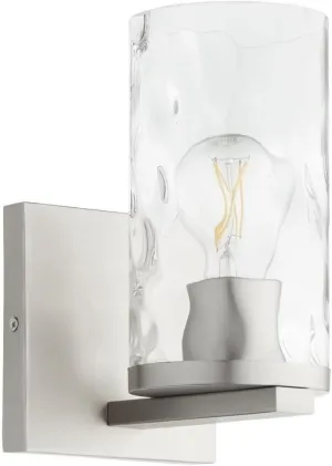 Quorum 5111-1-65 Steinway - 1 Light Wall Mount in Contemporary Style-8.75 Inches Tall and 5 Inches Wide, Finish Color: Satin Nickel