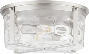 Quorum Lighting 3111-2-65 Steinway Two Light Ceiling Mount Outdoor Pewter, Nickel, Silver