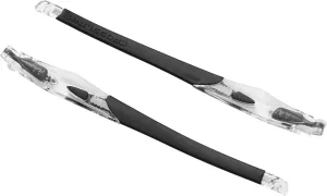 Replacement Temples Arms for Oakley Crosslink Glass Satin Clear Frame - with Black Icon Ring