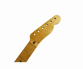 Replacement neck for Tele® solid maple, 21 fret, 10 inch radius, satin aged-look finish