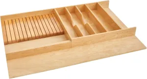 REV-A-SHELF Wood Trim-to-Fit Utensil/Knife Block Drawer Insert Organizer