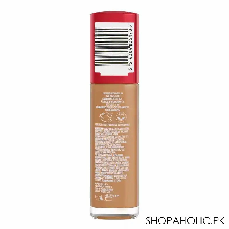 Rimmel Lasting Finish Upto 35 Hours Foundation With Hyaluronic Acid, 2% Niacinamide, 350 Golden Honey