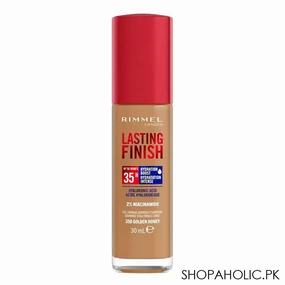 Rimmel Lasting Finish Upto 35 Hours Foundation With Hyaluronic Acid, 2% Niacinamide, 350 Golden Honey