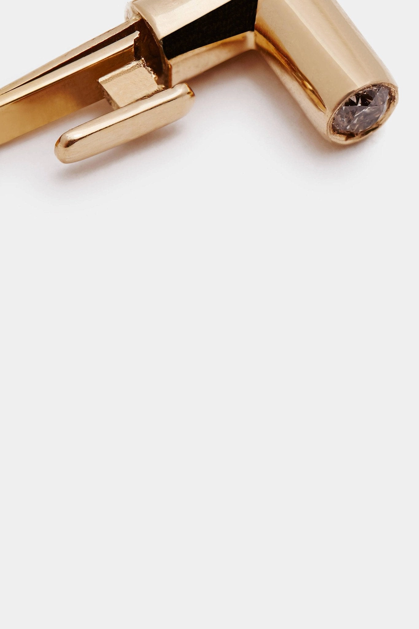 Rod Hinged Bangle with Champagne Diamonds