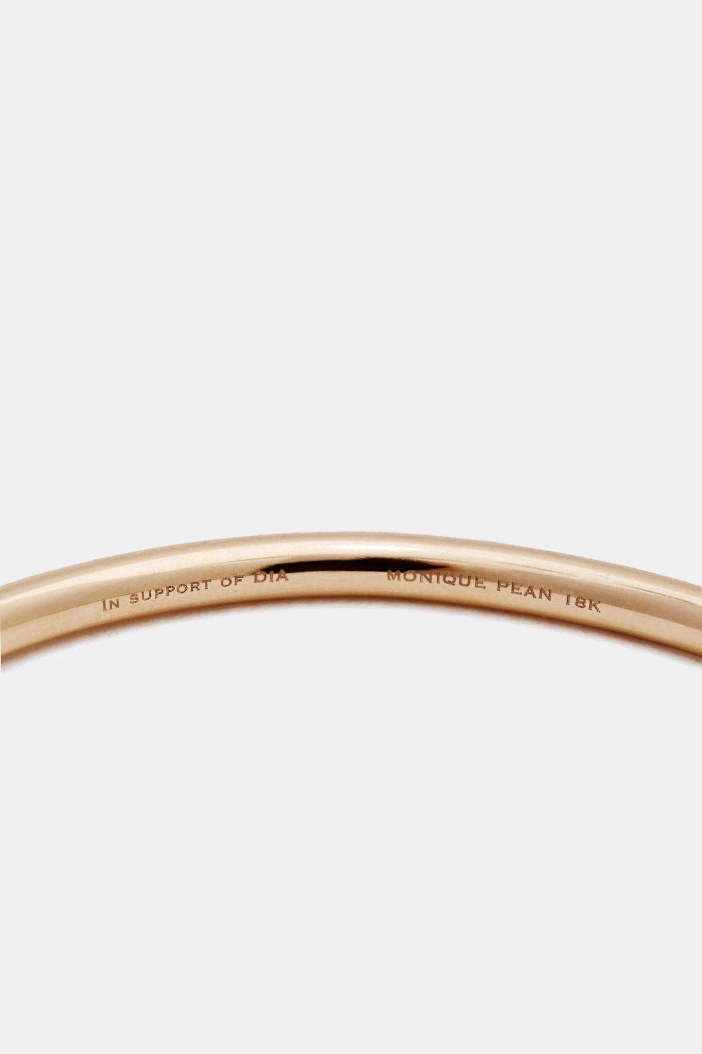 Rod Hinged Bangle with Champagne Diamonds