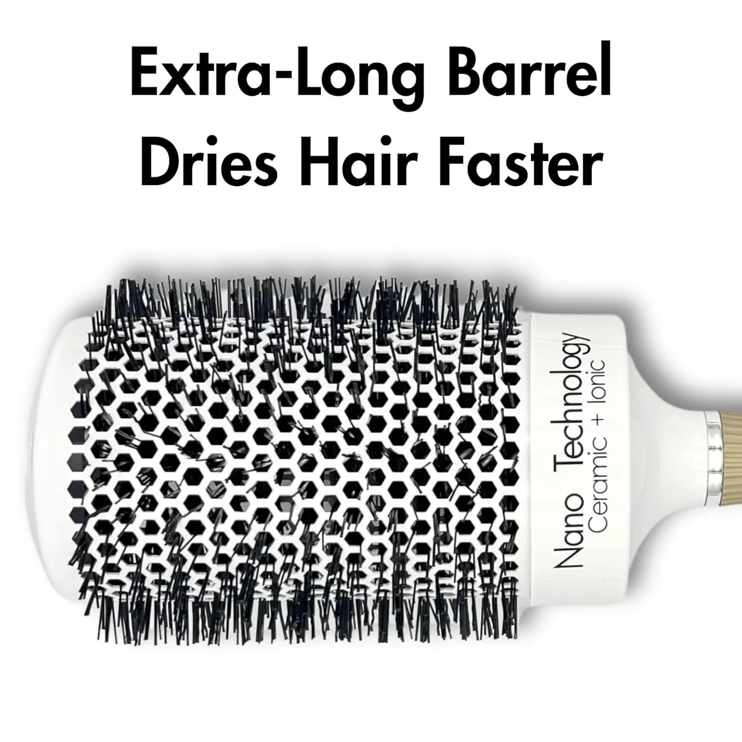 Round Hair Brush for Professional Blow Drying - Ceramic Ionic Thermal Barrel Brush for Blowouts and Precise Styling - Lightweight (2.5 Inch)