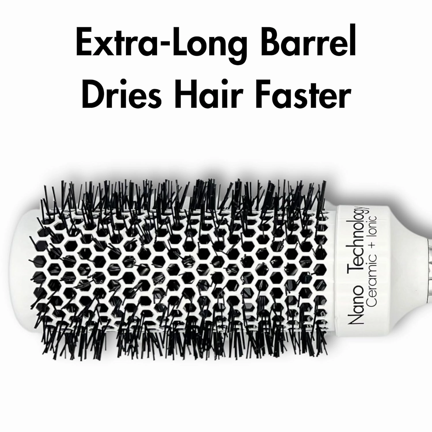 Round Hair Brush for Professional Blow Drying - Ceramic Ionic Thermal Barrel Brush for Blowouts and Precise Styling - Lightweight (1.7 Inch)