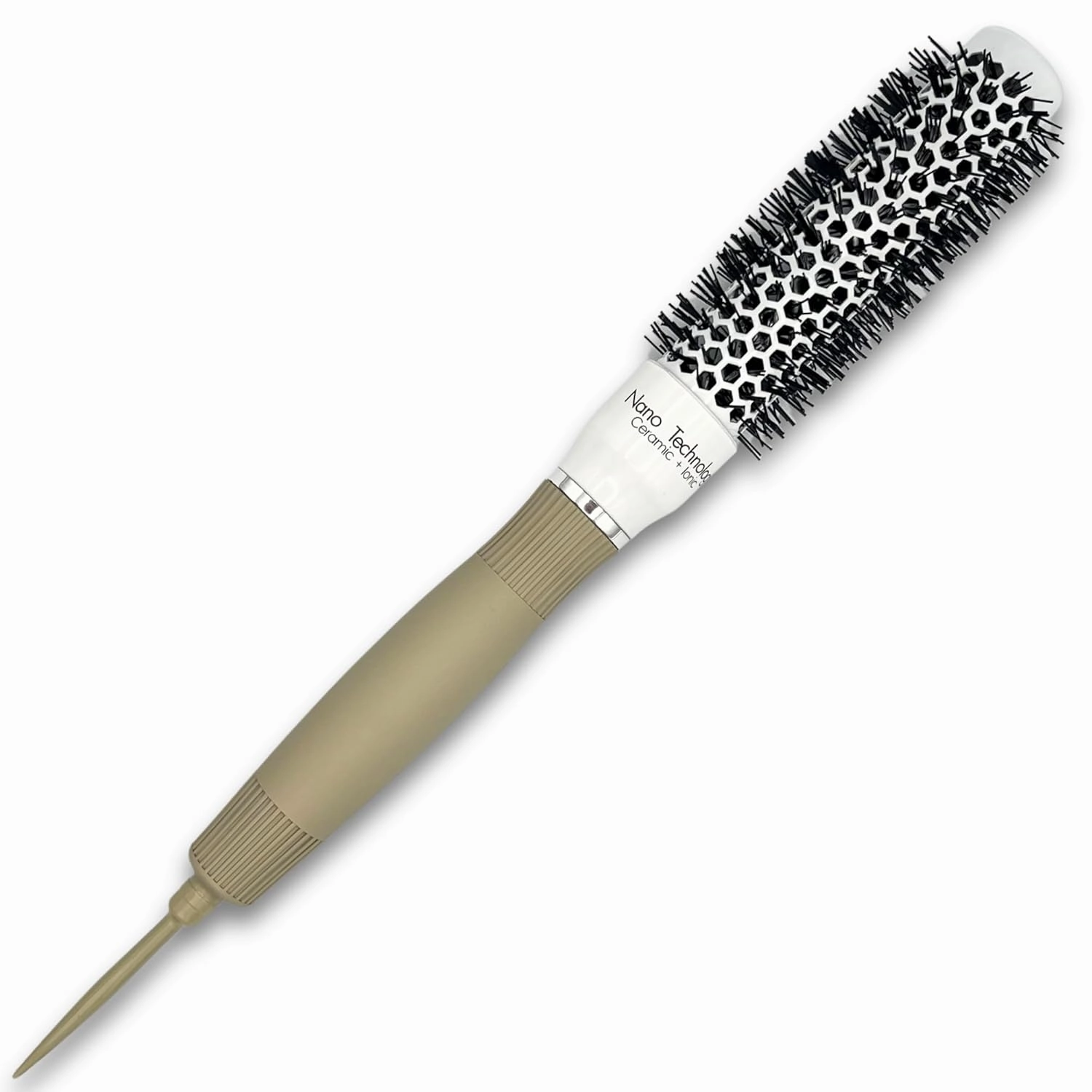 Round Hair Brush for Professional Blow Drying - Ceramic Ionic Thermal Barrel Brush for Blowouts and Precise Styling - Lightweight (1 Inch)