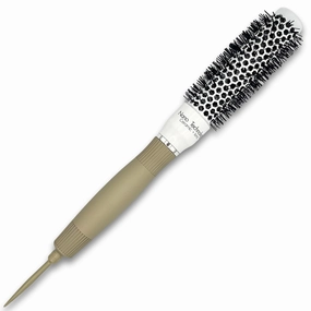 Round Hair Brush for Professional Blow Drying - Ceramic Ionic Thermal Barrel Brush for Blowouts and Precise Styling - Lightweight (1 Inch)